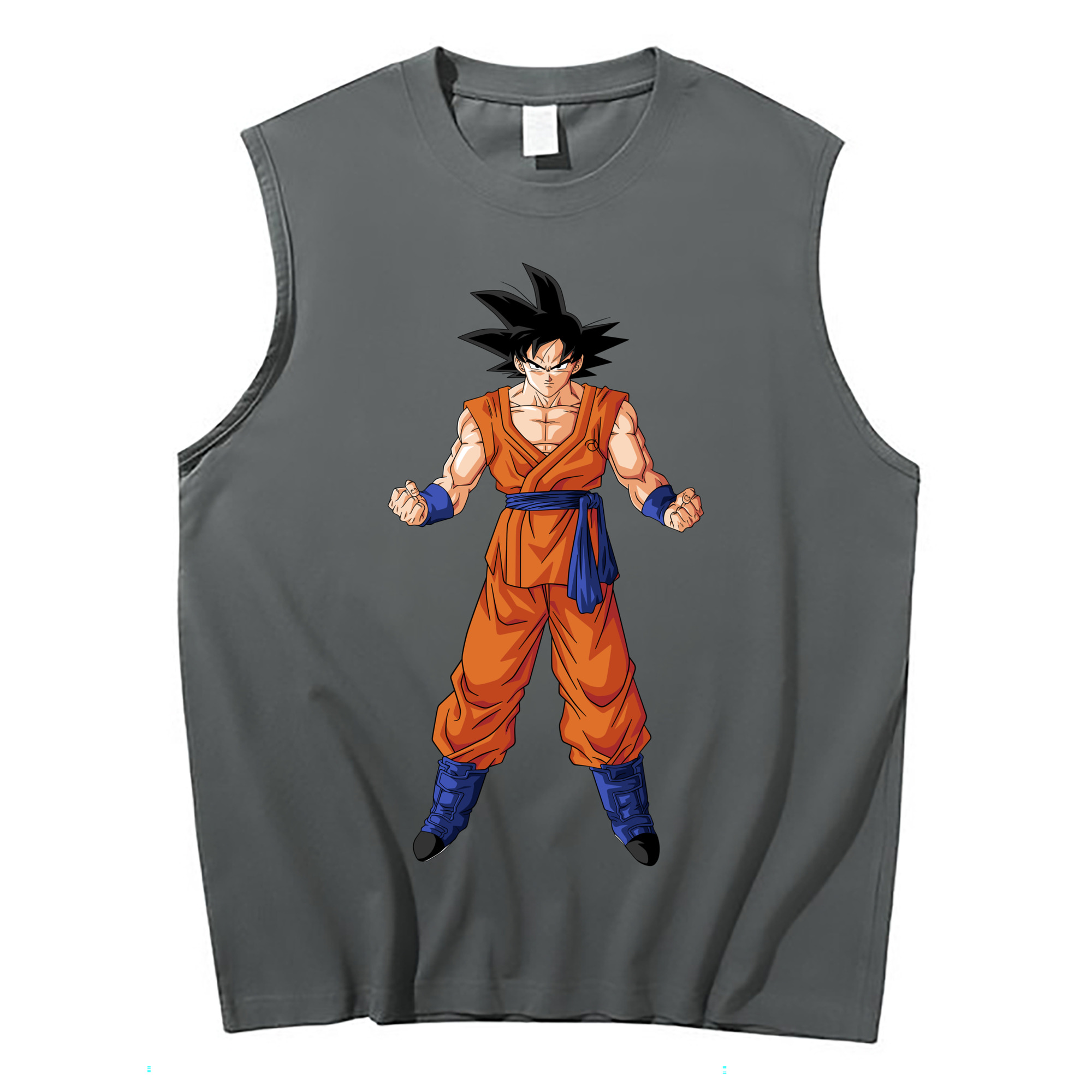 （画像用） ドラゴンボール 孫悟空（そん ごくう）Son Goku カカロット DRAGON BALL Kakarotto コットン100％タンクトップ（フロントプリント）
